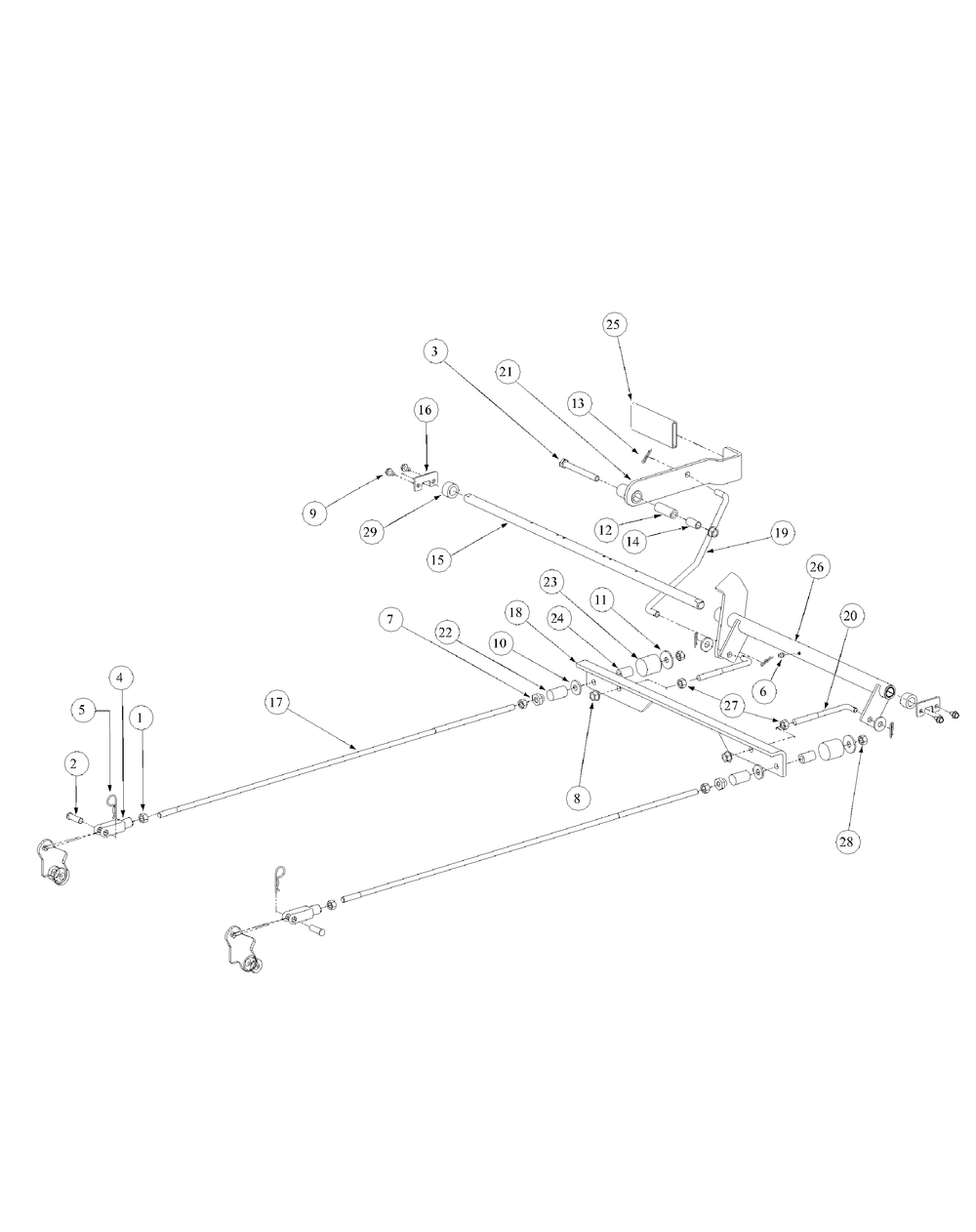 Brake Assembly Diagram and Parts List for M48-KWS 53AB5D4M150-17-HP Cub Cadet Lawn Tractor